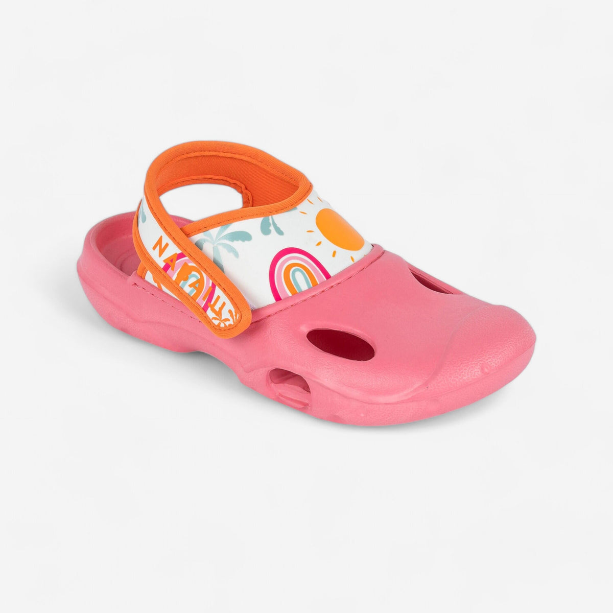 CLOG 100 JR PINK PALMY ORANGE