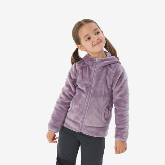 FLEECE NH500 ZIP KID PURPLE