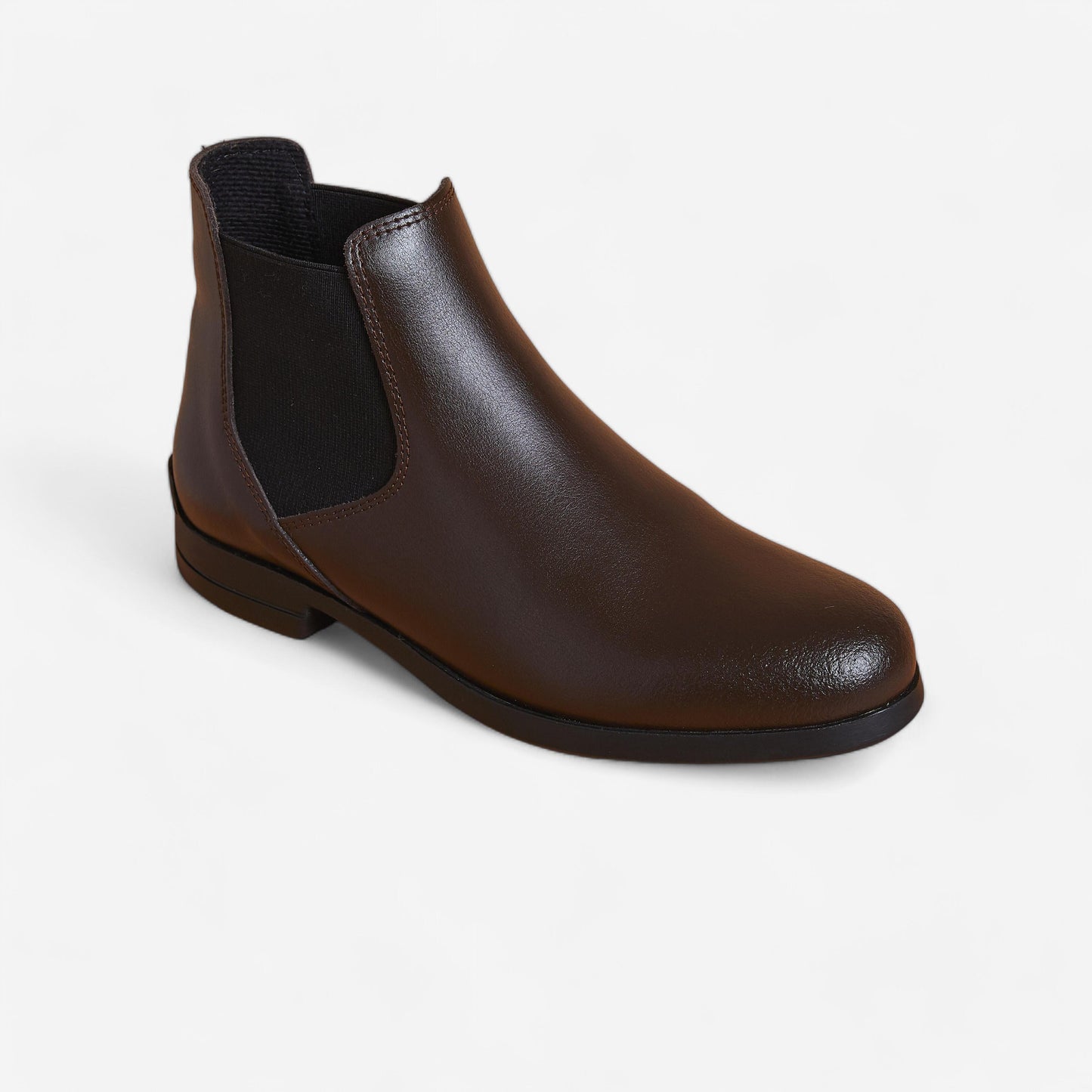 Adult Leather Horse Riding Jodhpur Boots 500 - Brown