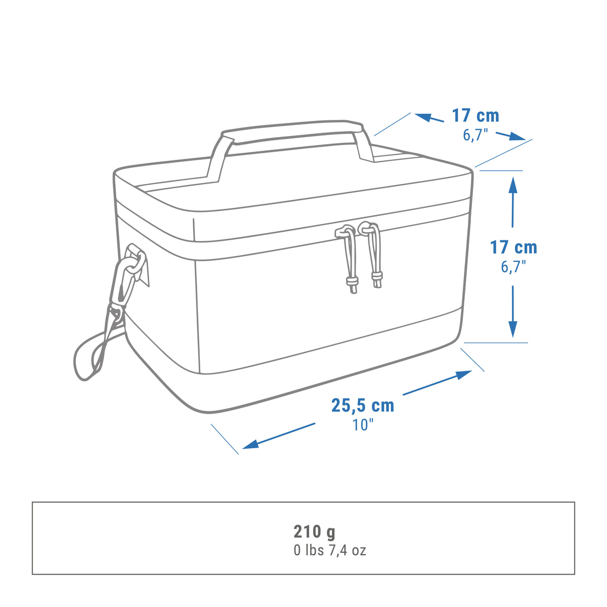 LUNCHBOX ISOTHERMAL 900 5L GREY