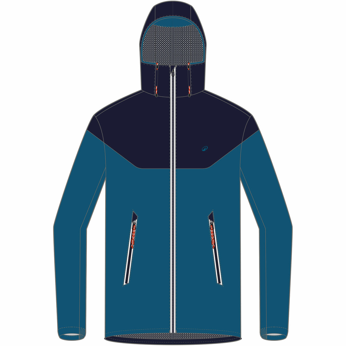 Jacket Sailing 100 M Blue blue doped dye