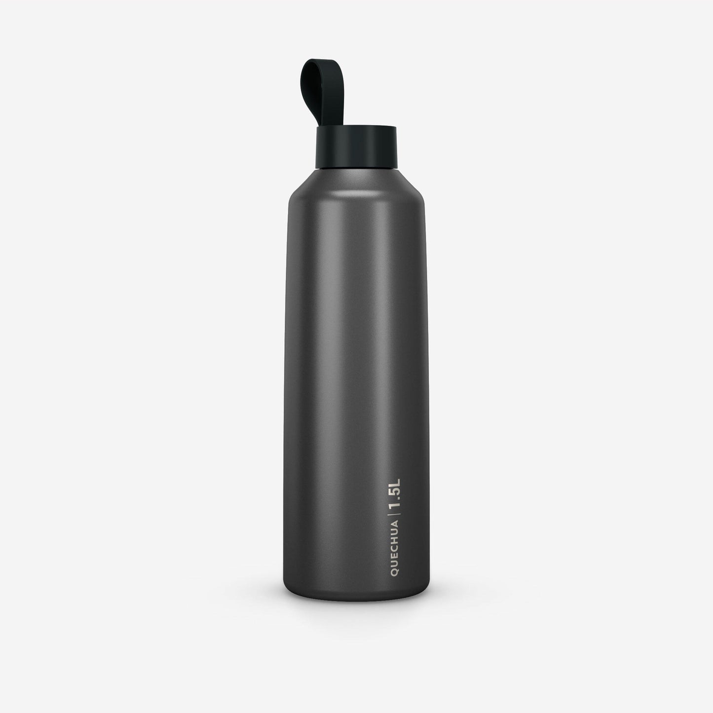 1.5 L stainless steel flask 100 with screw cap for hiking - Grey