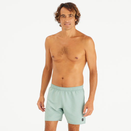 SWIMSHORT 100 BASIC TEXTURED KAKI