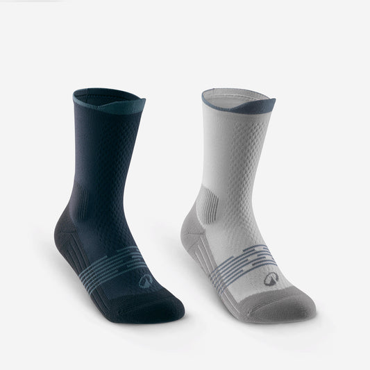 Socks Hike 500 High Grey Blue Junior X2