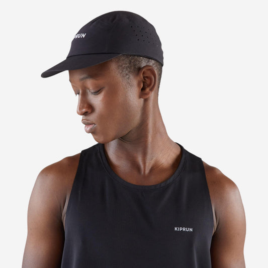 Men's Women's KIPRUN ultralight running cap - black