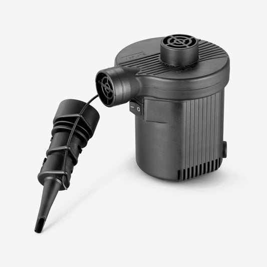 Electric pump for camping mattresses, mains powered