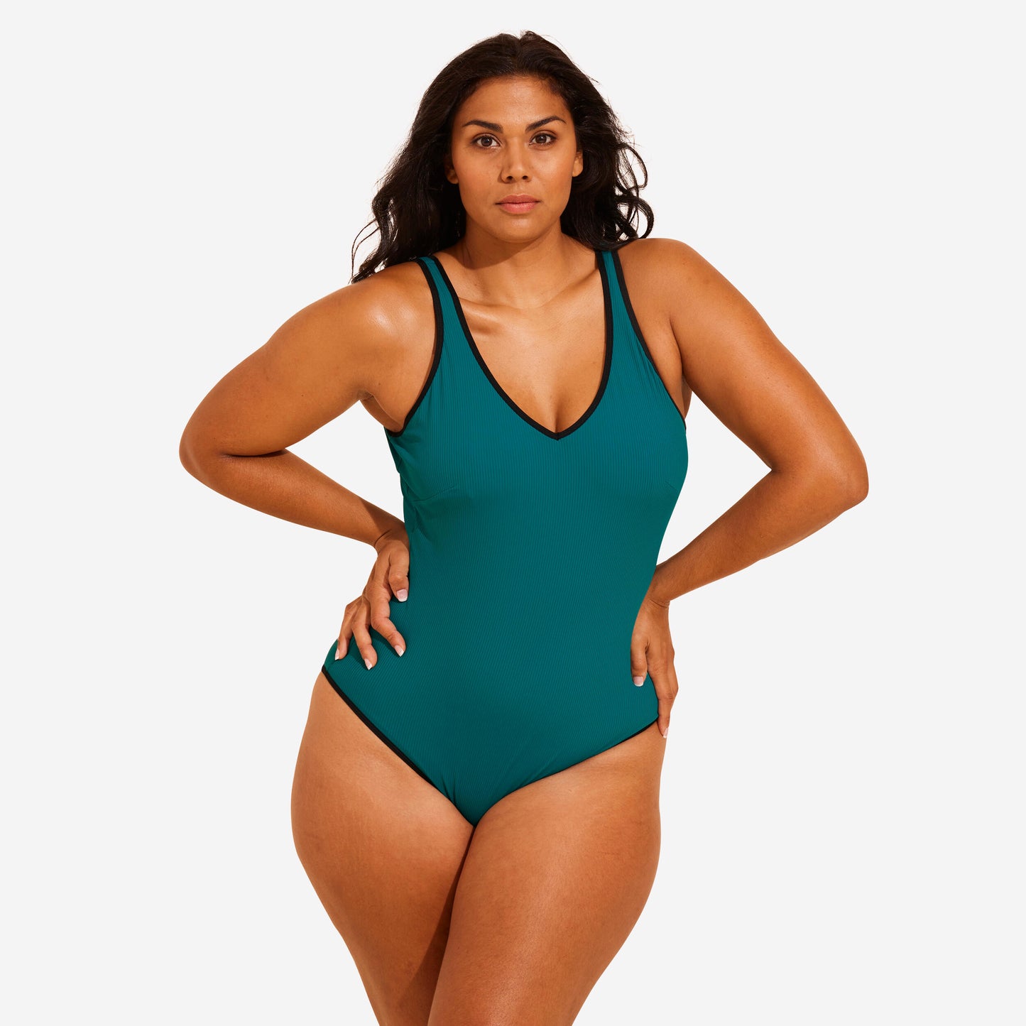 Women's Aquafit 1-piece Swimsuit Ines - Green