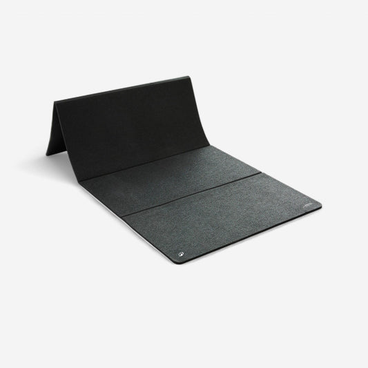 8 mm Thick Indoors and Outdoors Durable Folding Fitness Mat - Black
