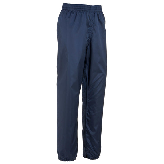 Hike 100 Kids' Waterproof Hiking Overtrousers - Navy