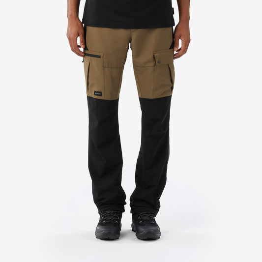Men's Durable Trekking Trousers, MT500 - Brown