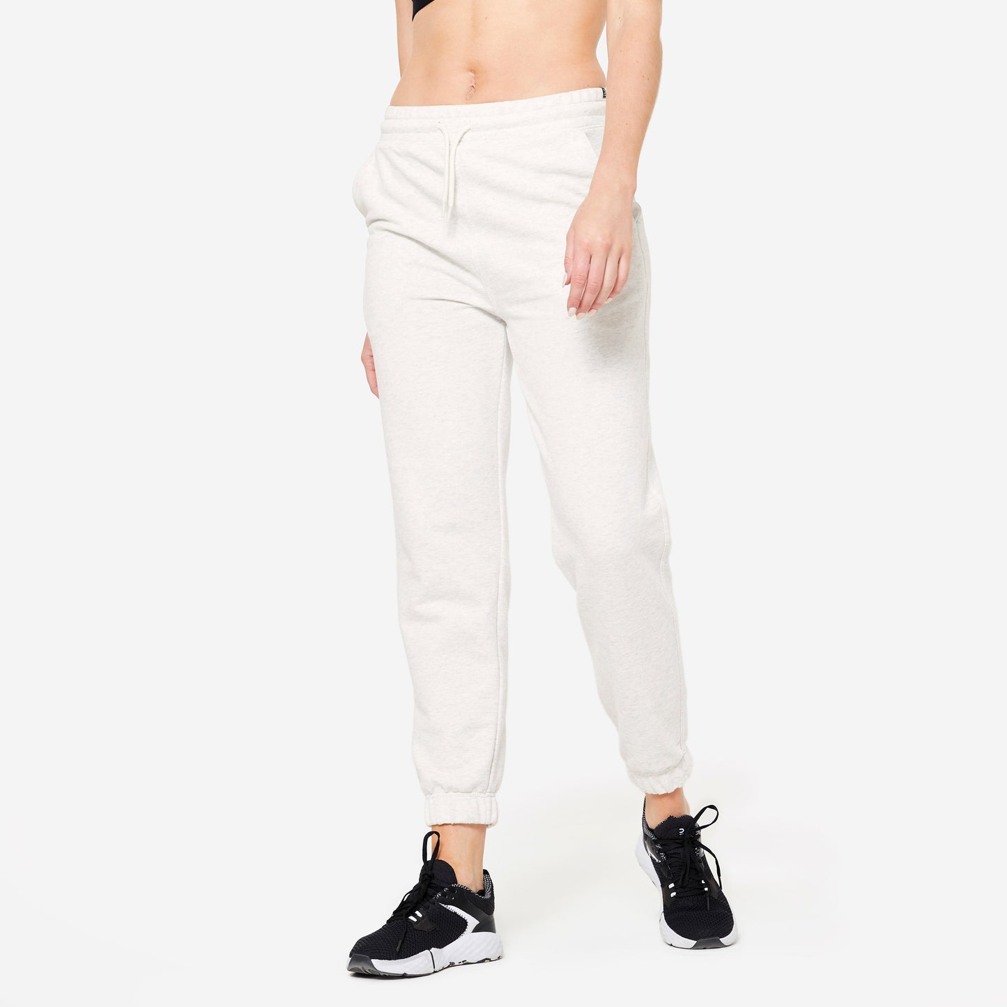 Women's Cotton Jogging Bottoms - White