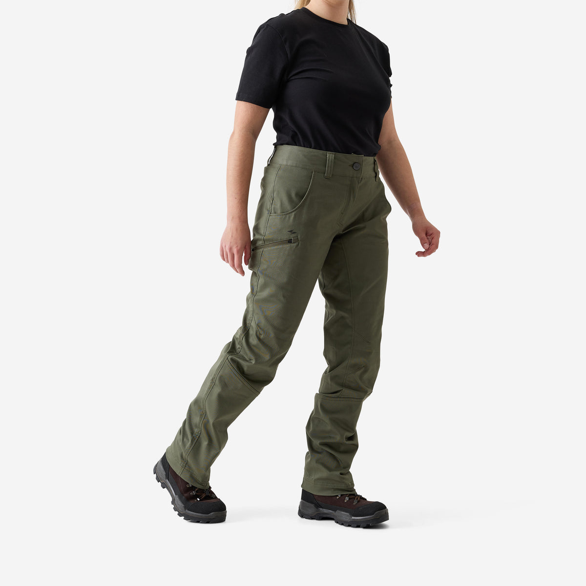 TROUSERS WOMEN 500 GREEN