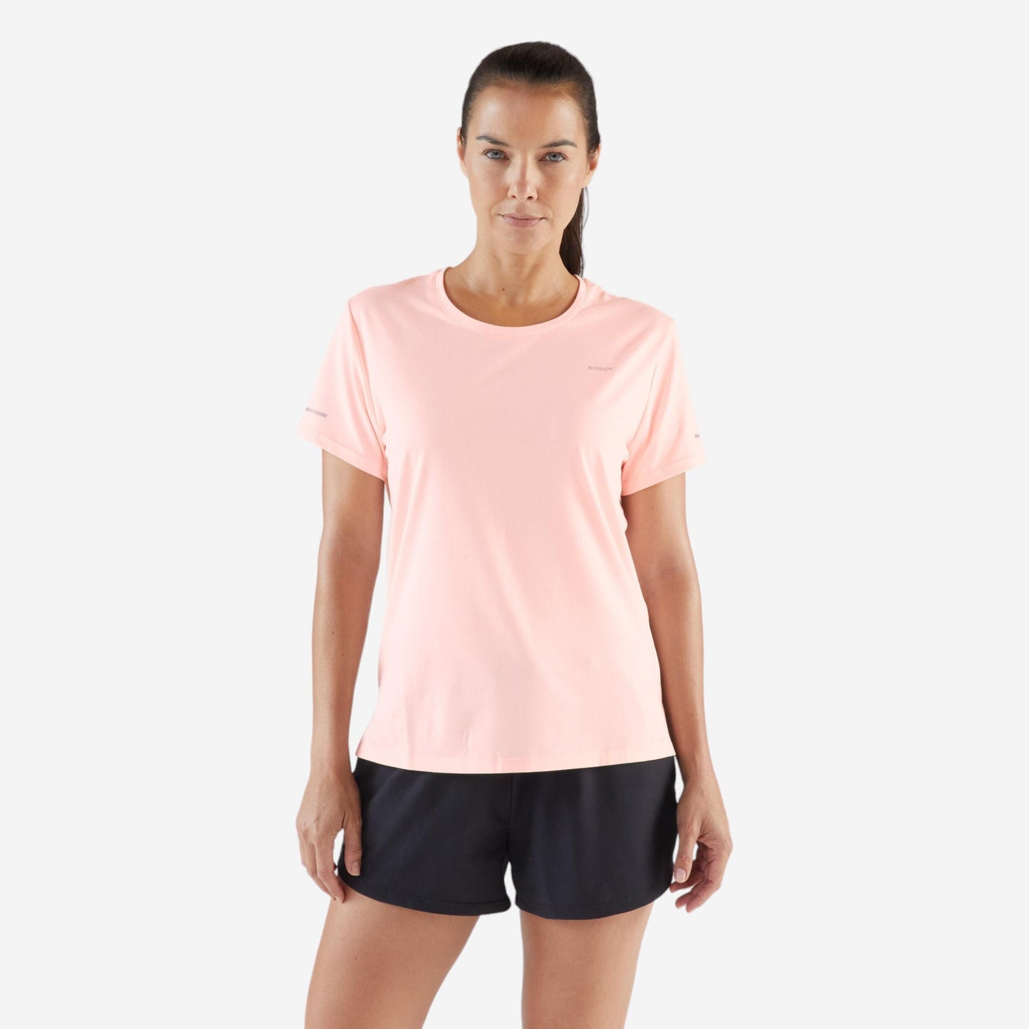 Women's breathable running T-shirt - Kiprun Run 500 Dry - Pink