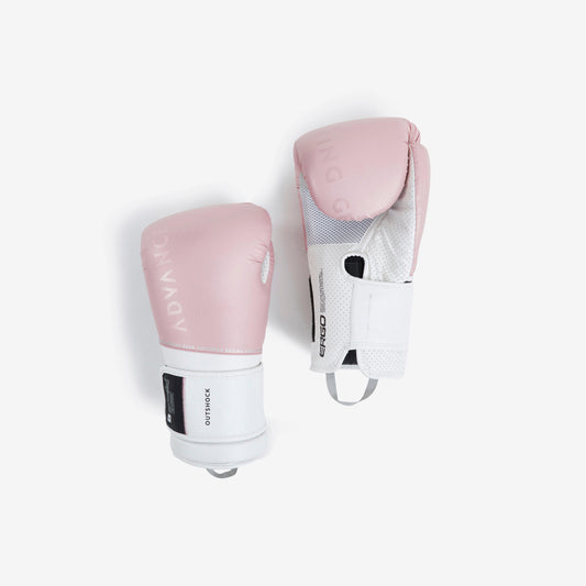Adult Boxing Gloves 100% Ventilated Interior - Pink/White