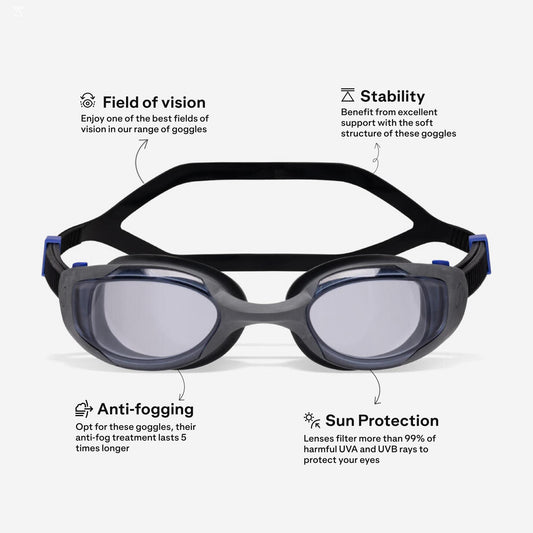 GOGGLES SPIRIT GREY CLEAR BLUE