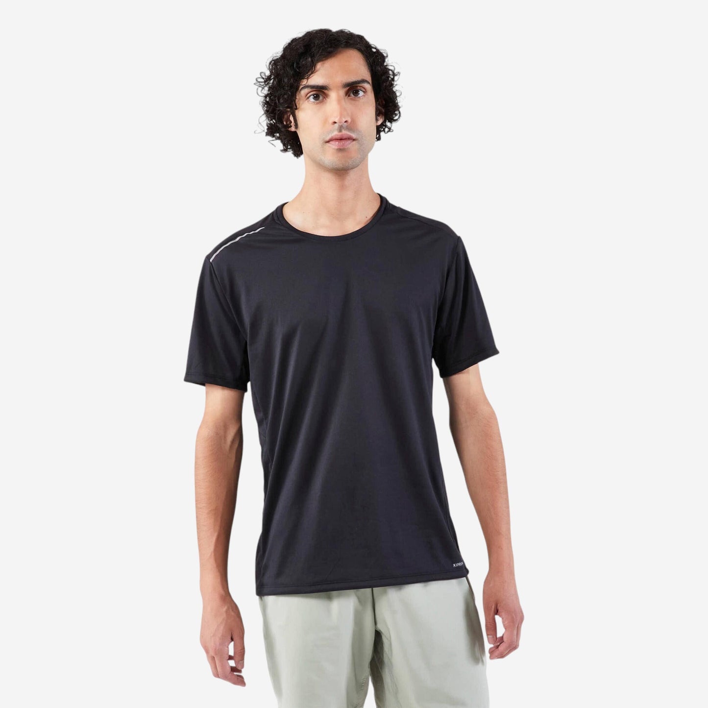 Men's Running Breathable T-shirt KIPRUN Run 500 Dry+ - Black