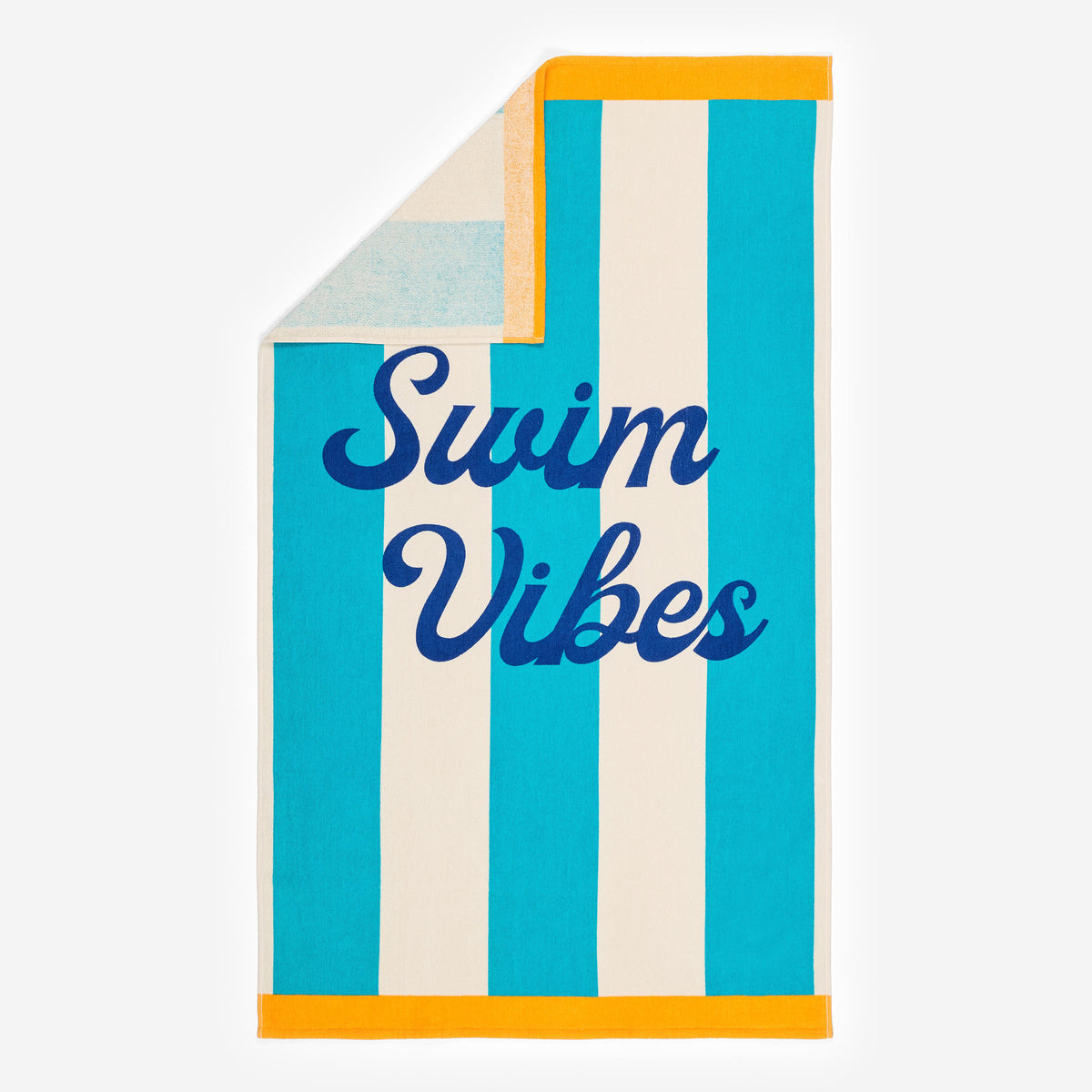 COTTON L PRINT SWIM TURQUOISE
