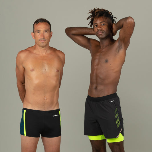 JAMMER SHORT 500 FITI BLACK YELLOW***