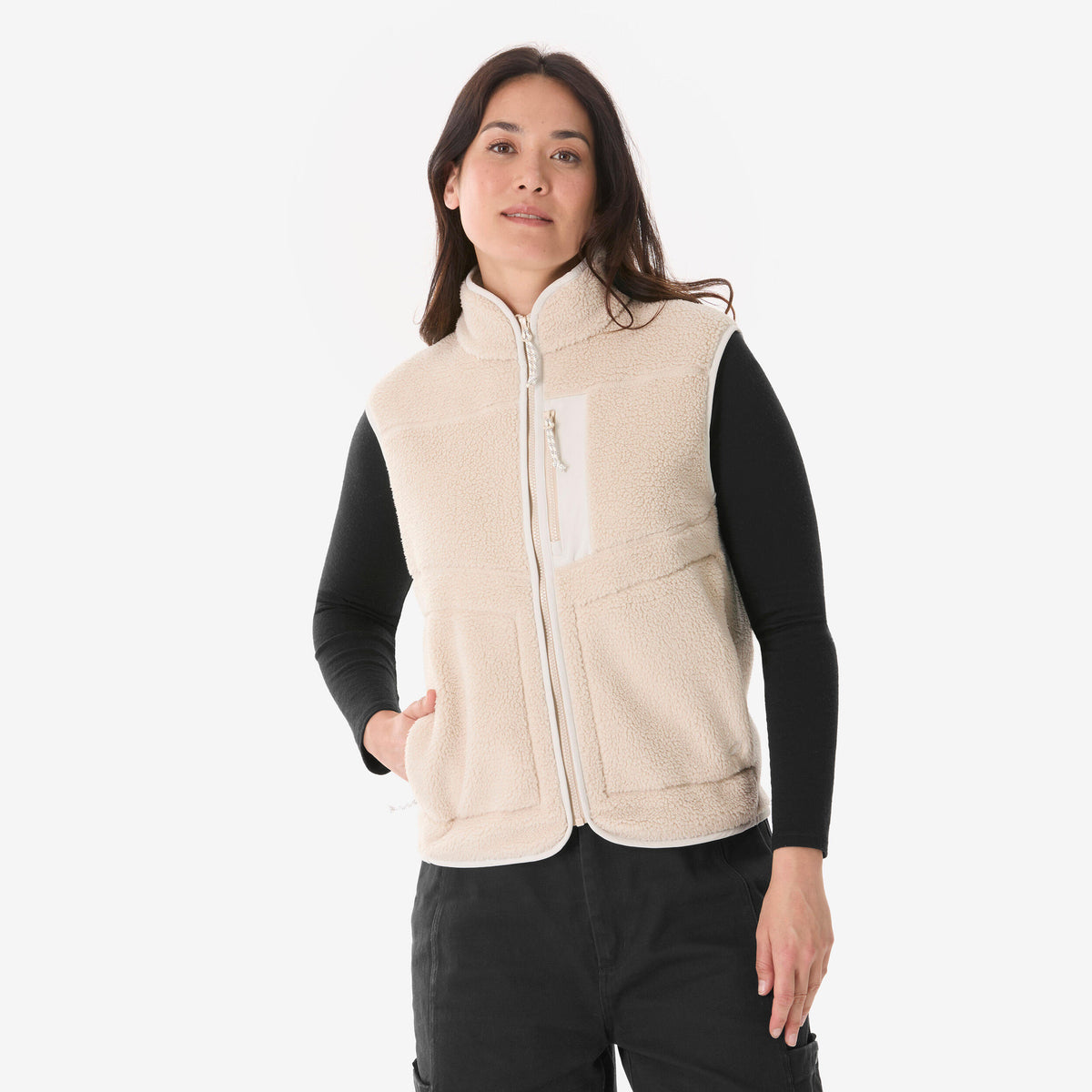 GILET MH 500 SHERPA W BEIGE