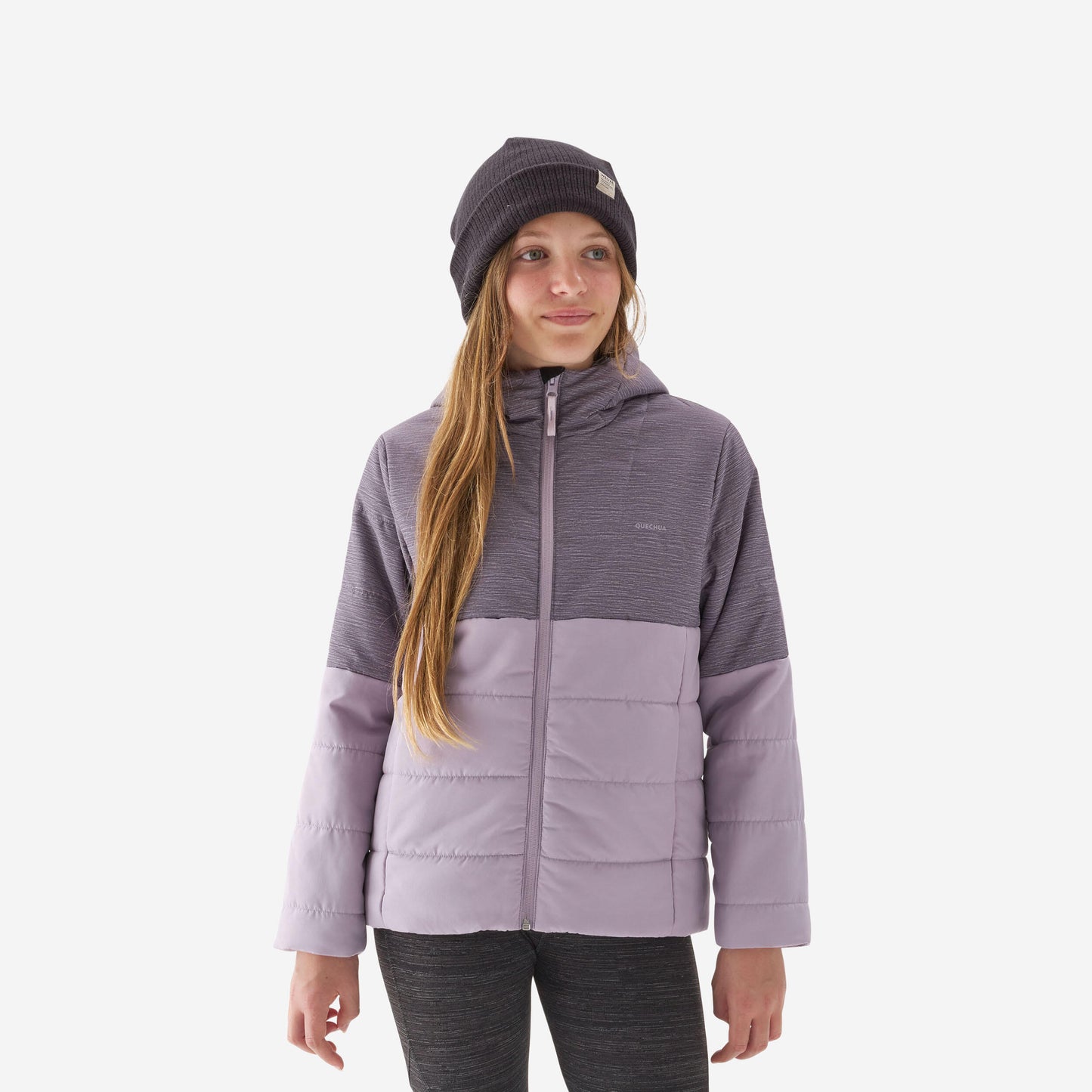 Kids' Hiking Padded Jacket - Aged 7-15 - NH100 Purple