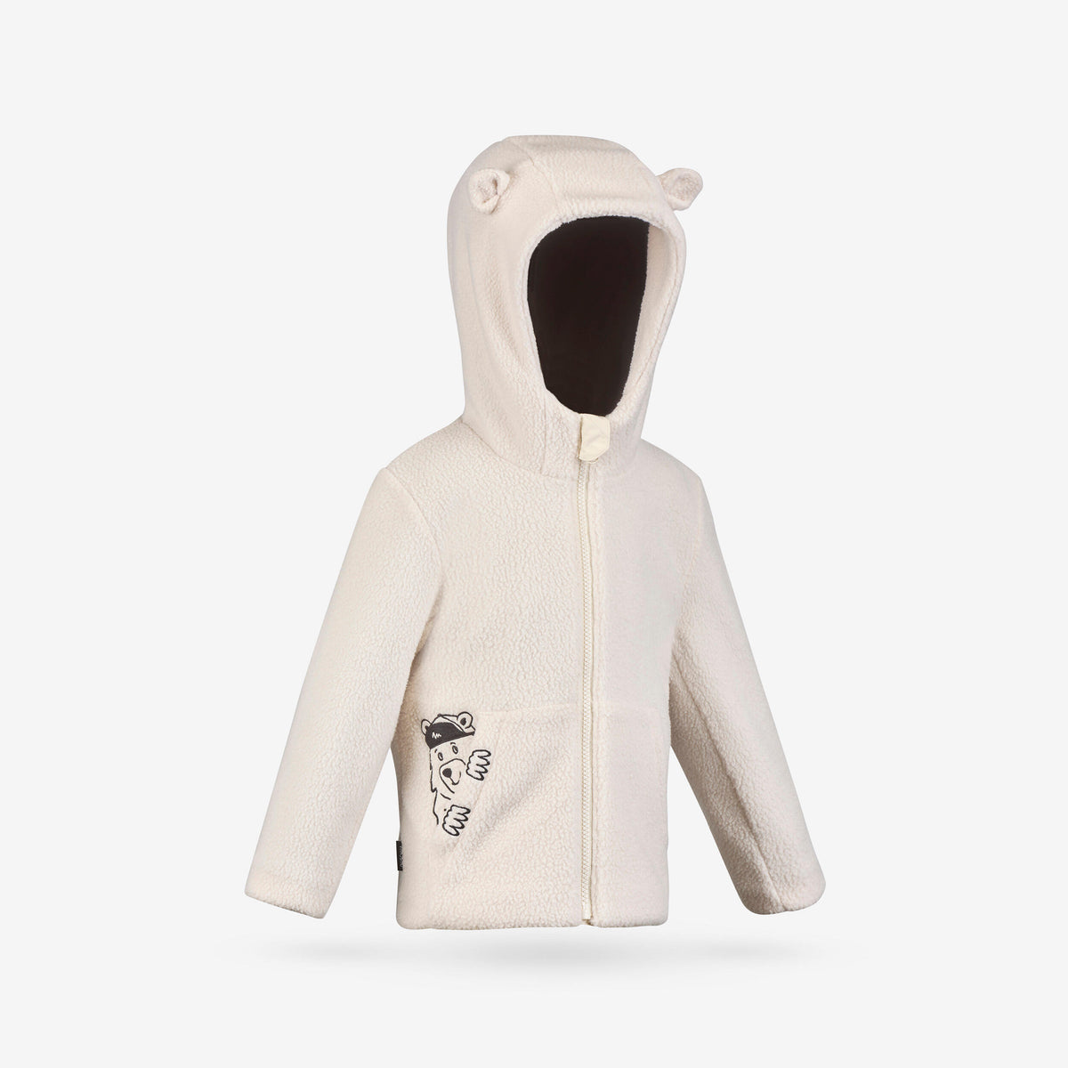 FLEECE NH500 KID SHERPA BEIGE