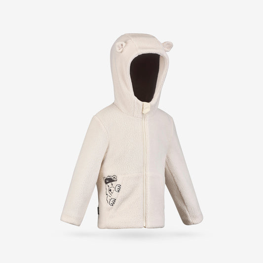 FLEECE NH500 KID SHERPA BEIGE