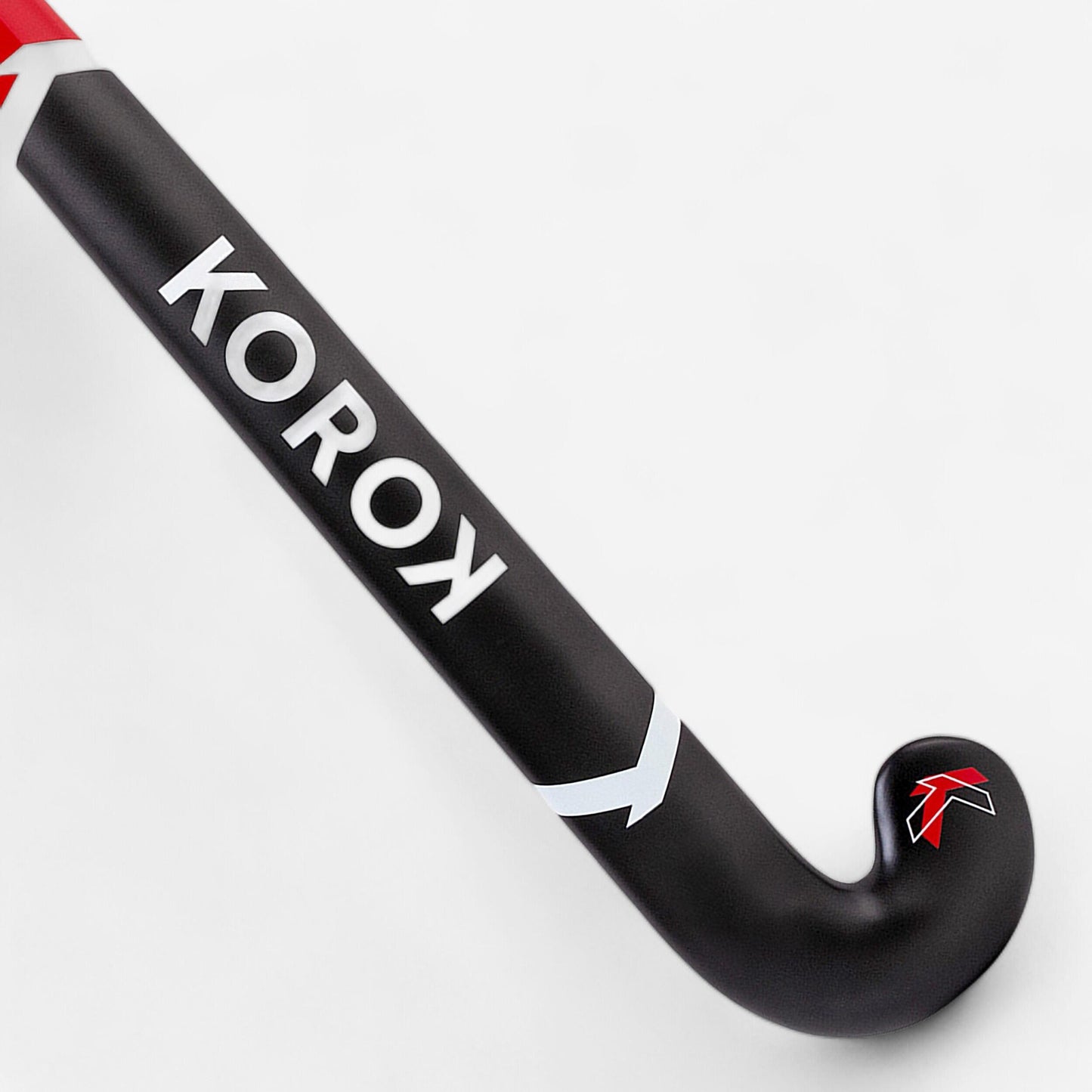 Adult Beginner Mid Bow Fibreglass Field Hockey Stick FH500 - Red