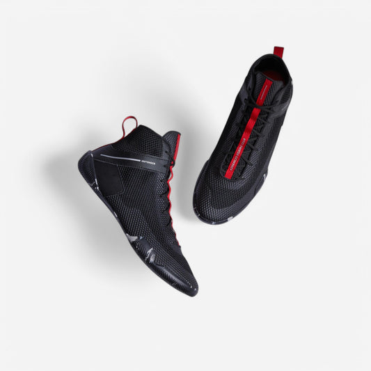 Light and Flexible Boxing Shoes 500 - Black