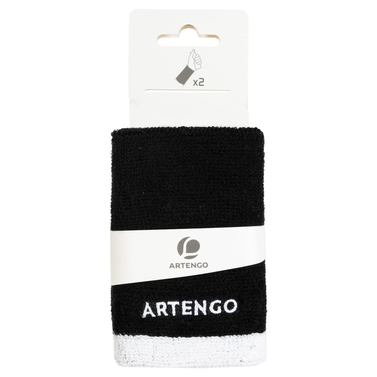 WRISTBAND TW 100 XL BLACK WHITE