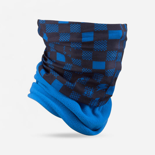 Kids' bi-material neck warmer, HUG 500 - Blue