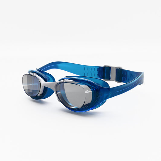 Swimming goggles xbase - clear lenses - kids' size - blue white