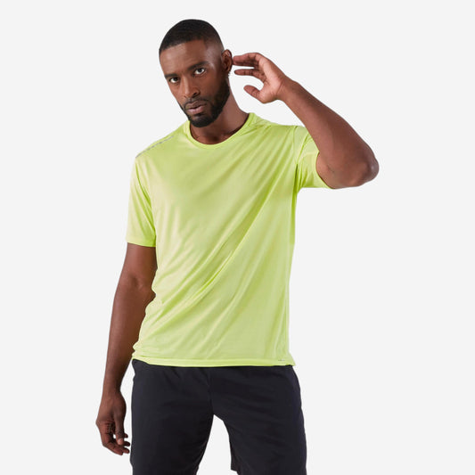 Dry+ men's breathable running T-shirt - yellow