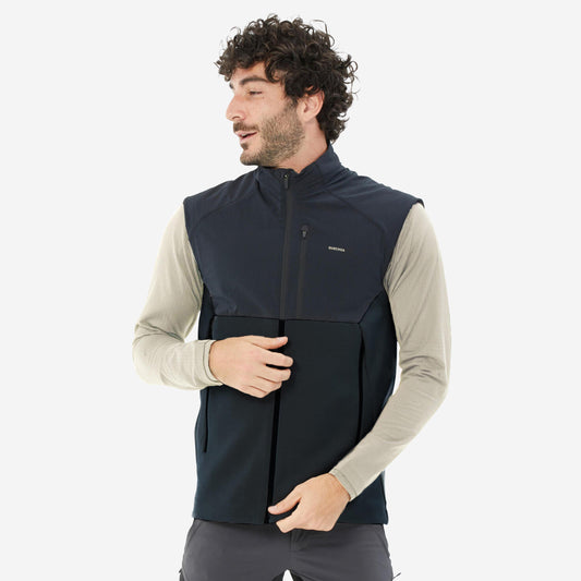 Men's Warm Hiking Fleece Gilet MH500 - Black