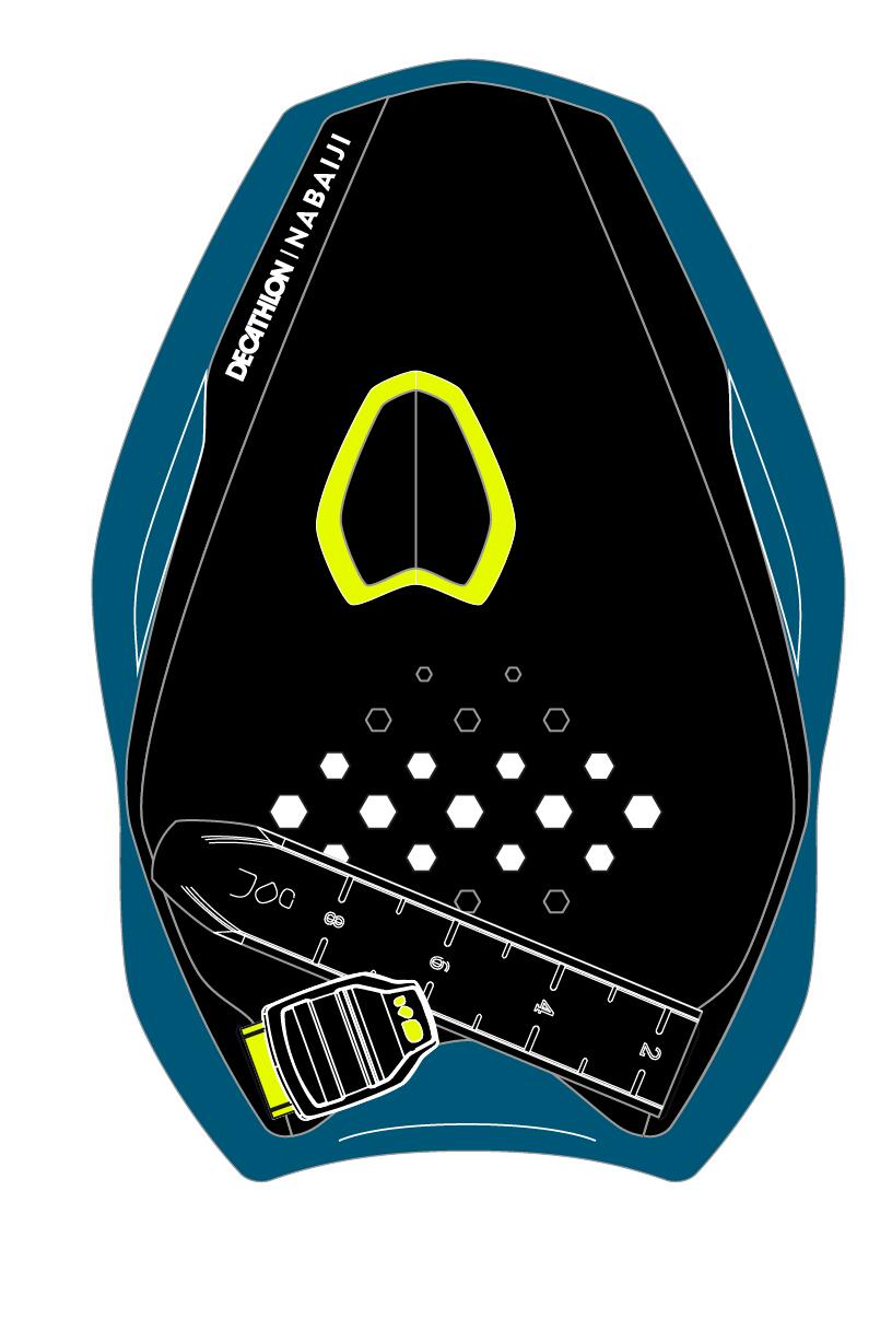 PADDLE QUICK'IN 500 M BLACK YELLOW