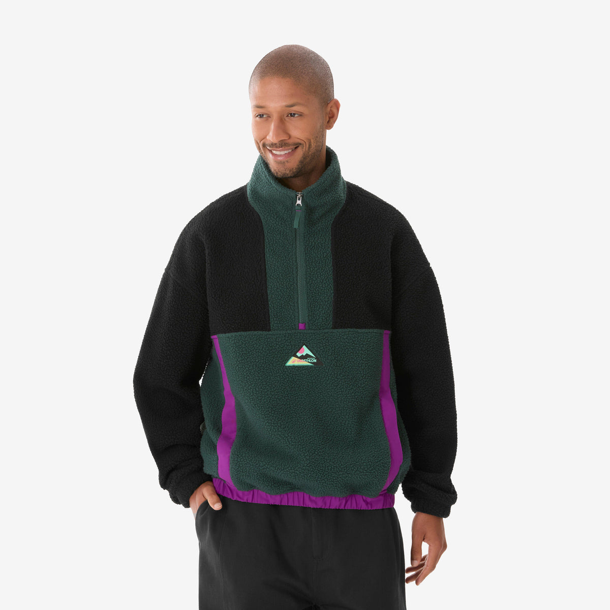 FLEECE 1/2 ZIP 50 Y DKT