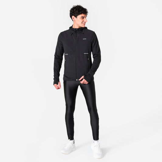 JACKET RUN 100 M WARM BLACK N07A