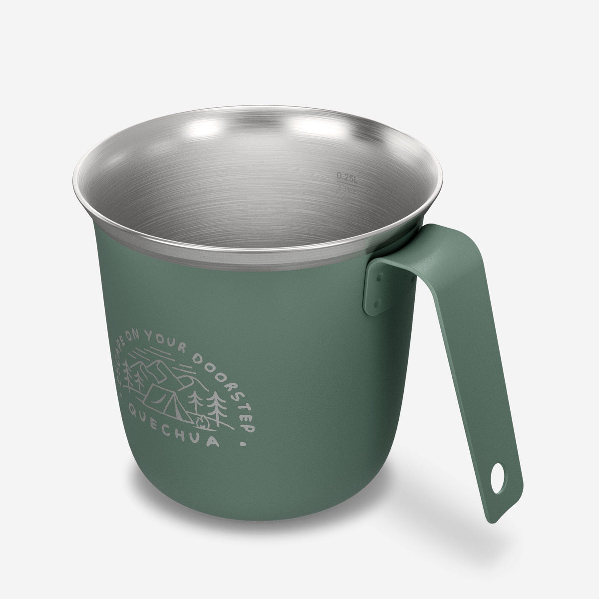 CUP 500 STAINLESS STEEL 0,3L GREEN