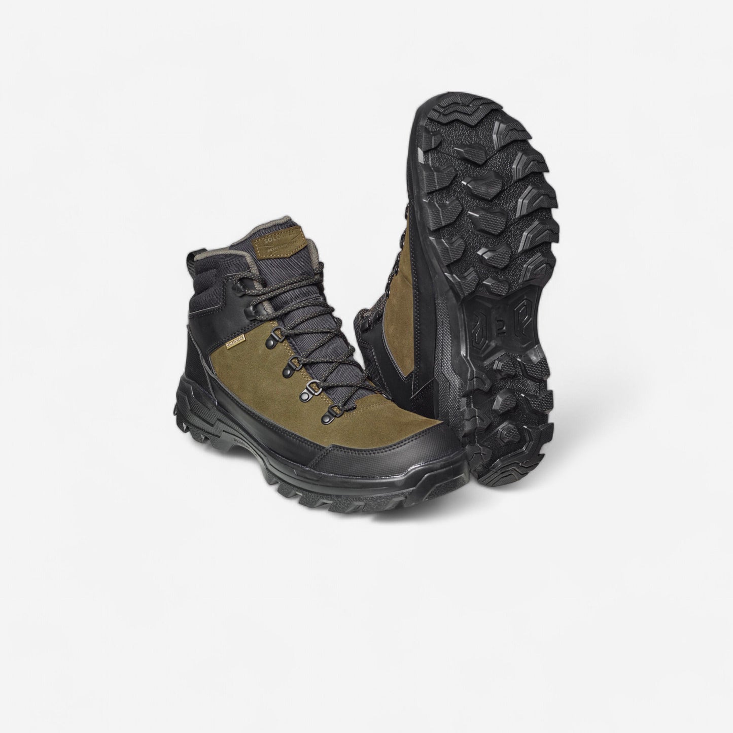 Men's Waterproof Durable Walking Boots Crosshunt 100 Resist - Outdoor Footwear