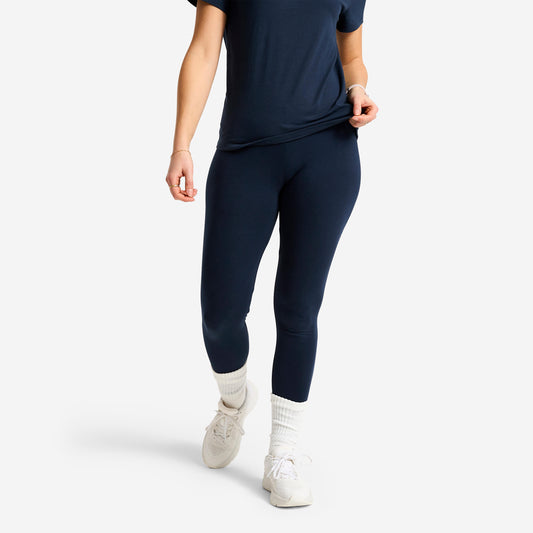 LEG W 100 COTTON Essential NAVY