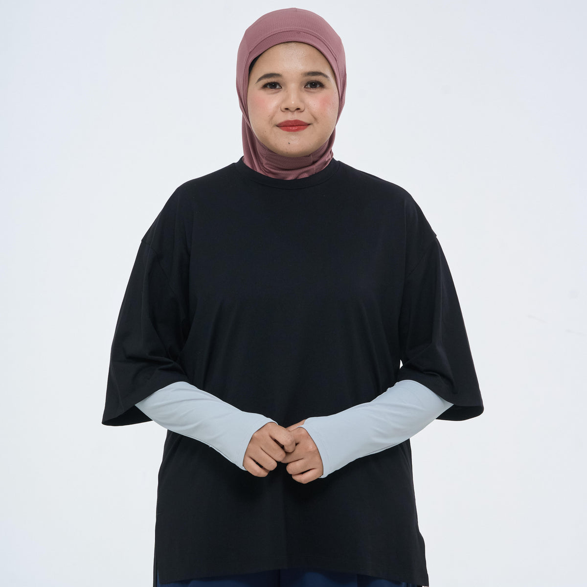 MODESTY OVERSIZE TEE BLACK