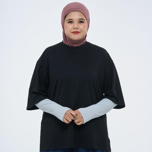 MODESTY OVERSIZE TEE BLACK