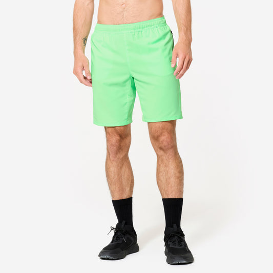 Fitness Shorts with Zipped Pockets - Neon Green
