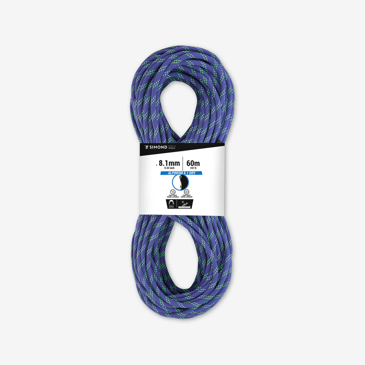 Rappel ALPINISM 8.1mm x 60m colo 1