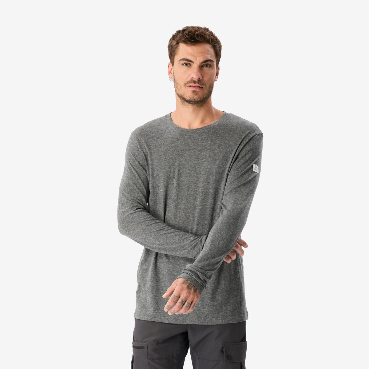 MERINO FRESH REC LS TS M GREY