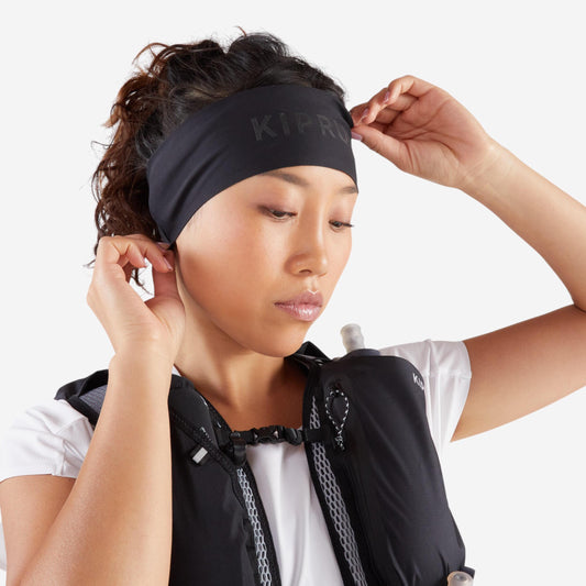 Men Women's V2 KIPRUN running headband - black
