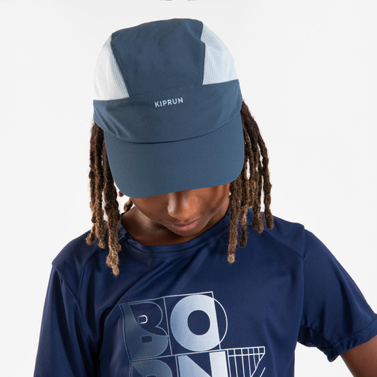 Kids' breathable KIPRUN Run 500 running cap - slate grey