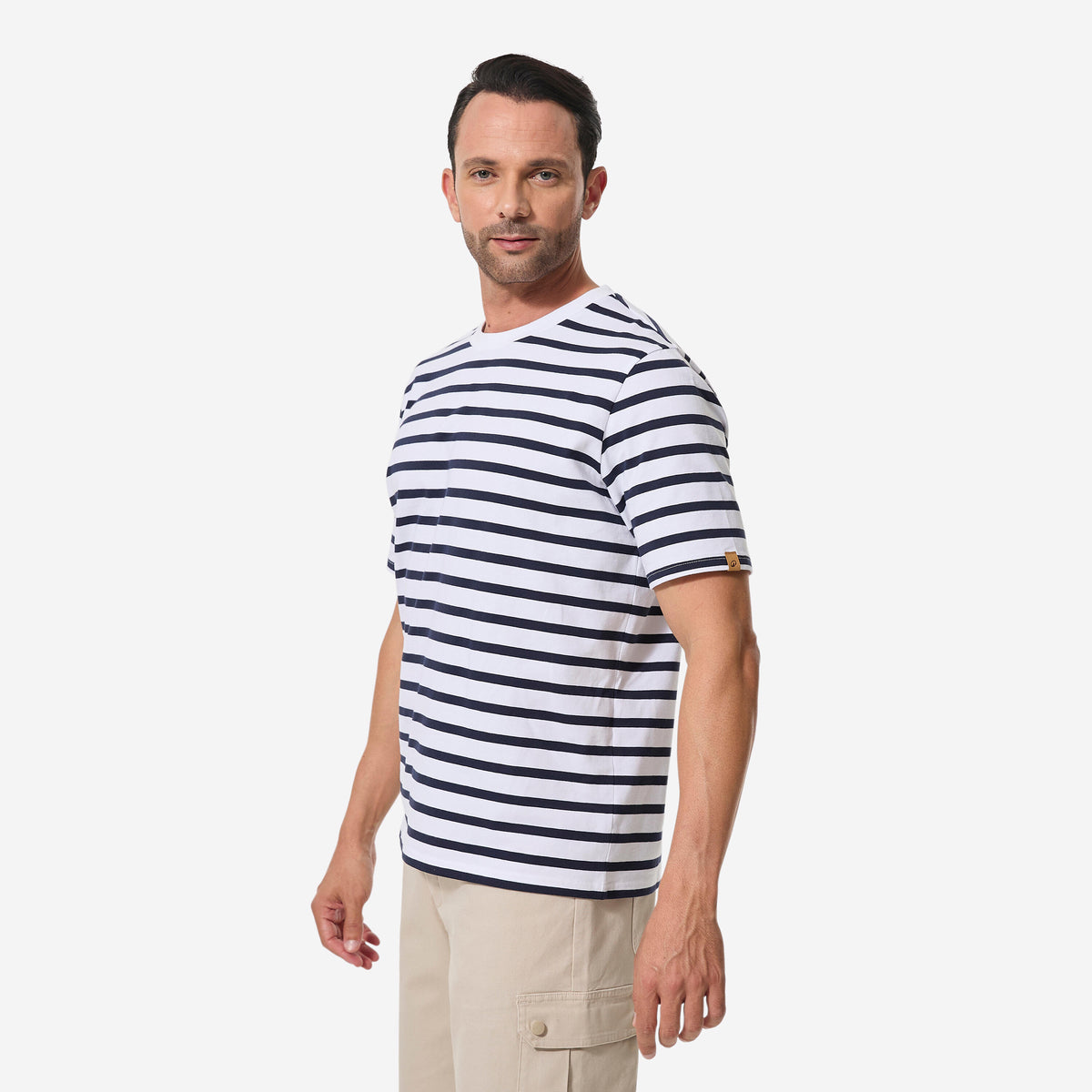 T-shirt Sailing 100 M White navy