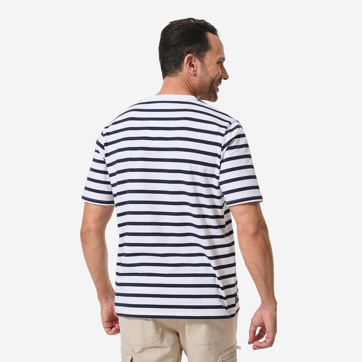 T-shirt Sailing 100 M White navy