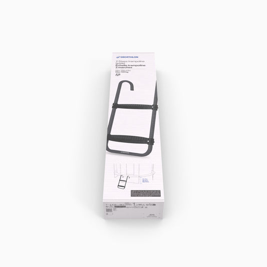 TRAMPOLINE LADDER 2 STEPS BLACK