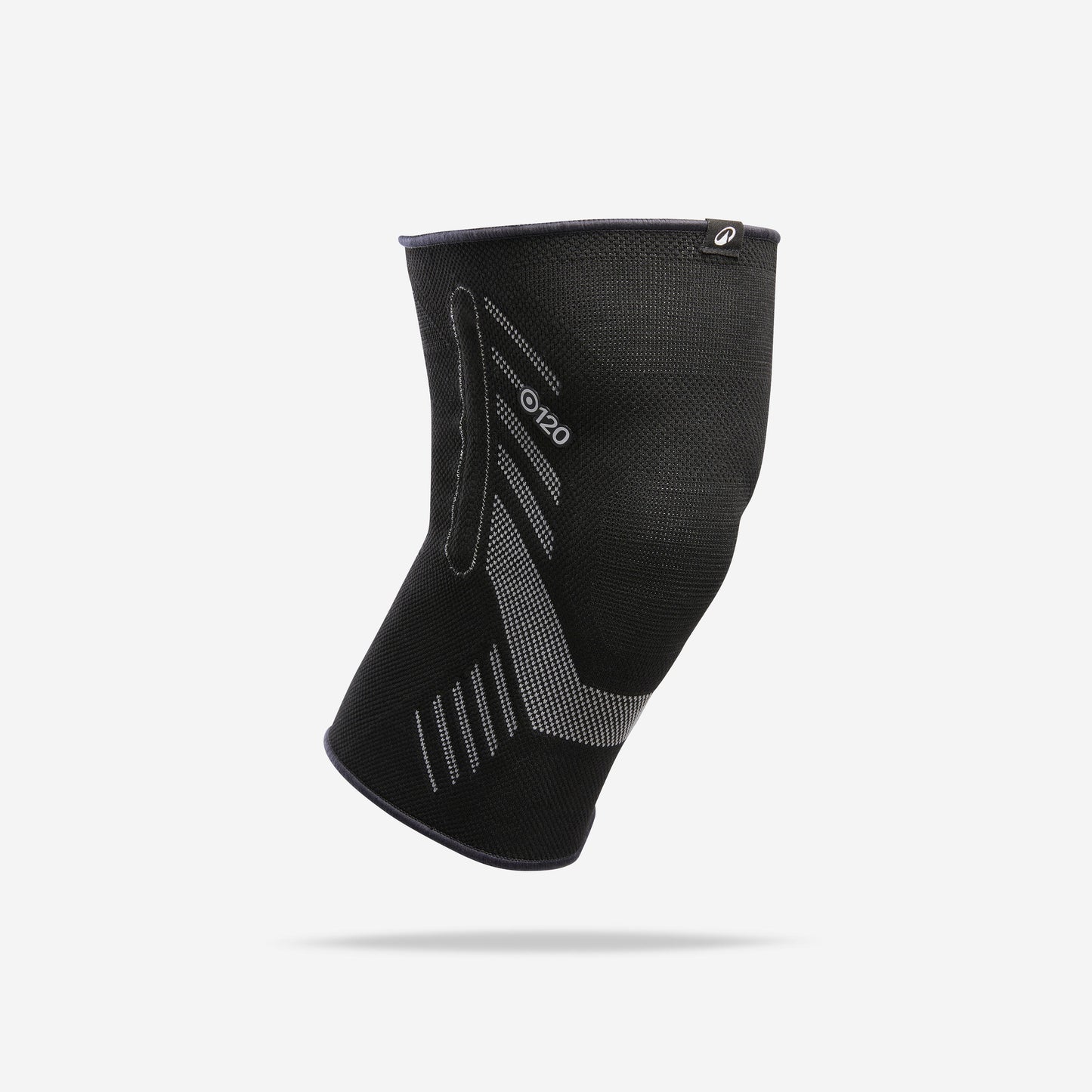 Right or left knee support with side reinforcements
